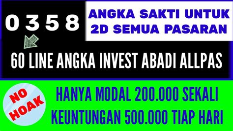 invest all pasaran togel