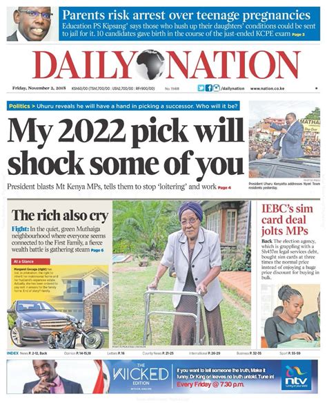 Today S Daily Nation Newspaper Psawezy