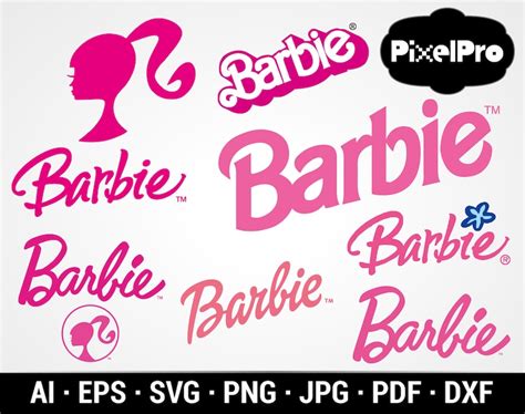 Barbie Logo Vector Pdf Svg Svg Eps Png Ai File Barbie Etsy