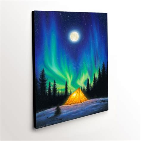Northern Lights Canvas Art Print - | Northern lights canvas, Lighted canvas art, Canvas art prints