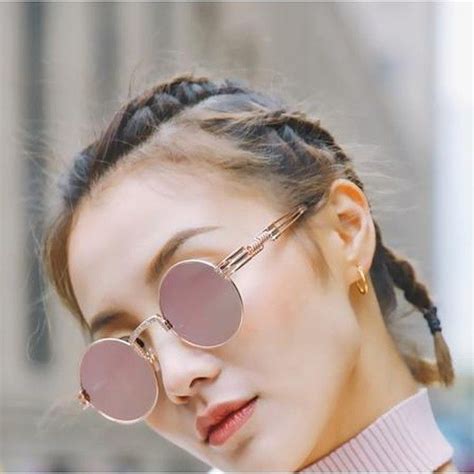 Korean Retro Classic Round Sunglasses The Power Of Your Look Hypnotizes Me If You Like You Can