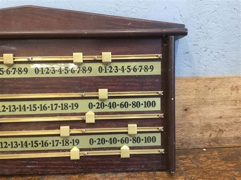 Wooden Snooker Scoreboard Authentic Reclamation