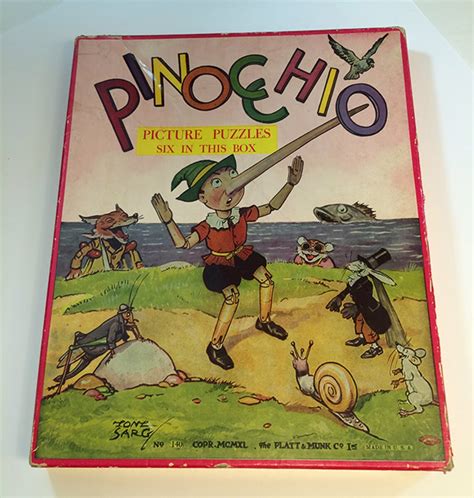 Pinocchio Puzzle Set Etsy