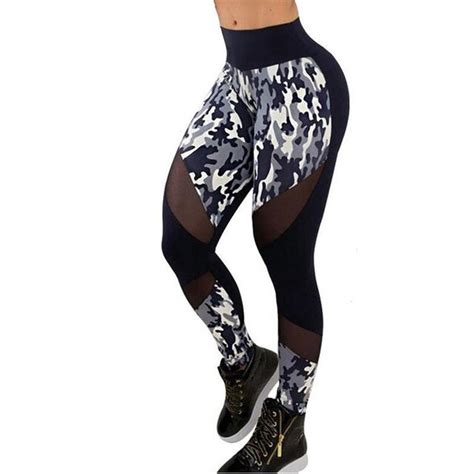 2018 New Lace Mesh Pattern Print Casual Leggings Fitness Leggings For