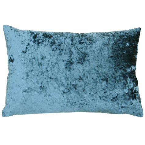 Verona Crushed Velvet Teal Filled Cushions 16 X 24 Ideal