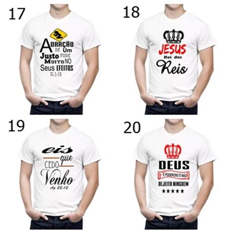 Leve 10 Camisas Evangélicas Com Dizeres Biblicos No Elo7 Alfa
