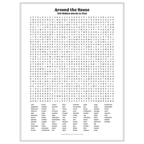 Every word in the list appears reverse word search puzzles are a little different, and a bit more challenging! 100 Word Word Search PDF - Free Printable Hard Word Search