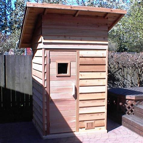Wide variety of layouts of your dream diy home sauna kit. 4' x 4' Outdoor Sauna Kit + Roof + Heater + Accessories