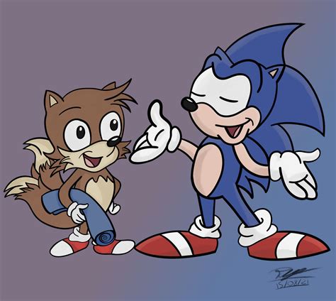 Aosth Sonic And Tails By Mysteriousbizarreart On Deviantart