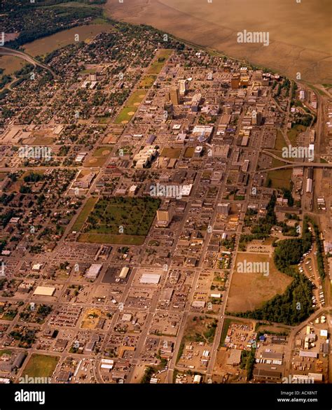 Anchorage Alaska An Aerial View Stock Photo Alamy