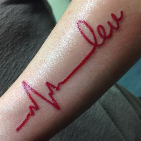 Heartbeat Tattoos Designs Ideas And Meaning Tattoos For You