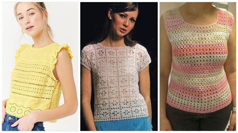 Latest Stylish Crochet Blouse With Differnt Patterns Youtube