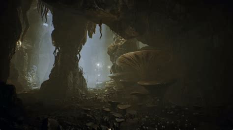 Artstation Ue4 Deep Elder Caves Alexander Sychov Dark Cave