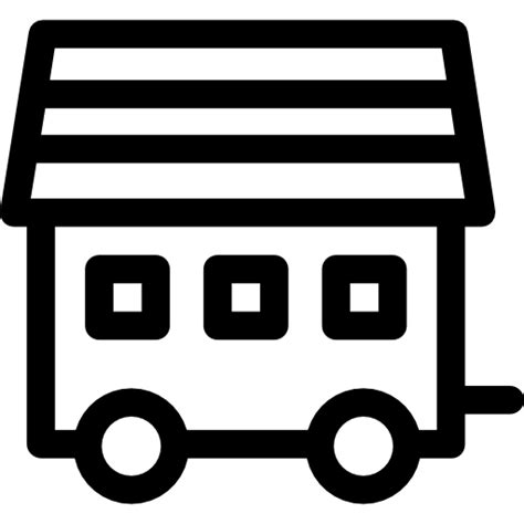 Mobile Home Free Buildings Icons