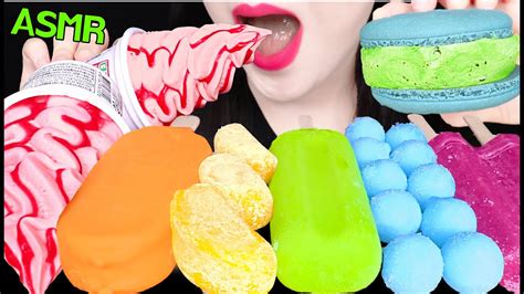Mukbang Rainbow Ice Cream Jane Asmr Youtube