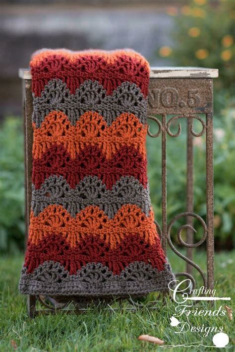 Ripple Lace Afghan Crochet Pattern By Crafting Friends Designs