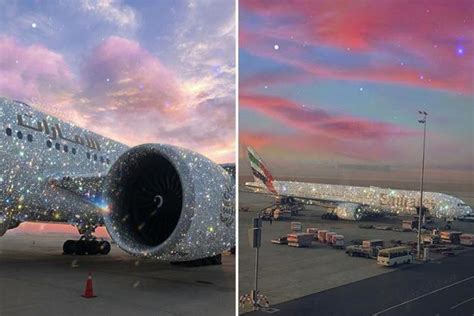 Emirates Released This Photo Of A Diamond Encrusted Airplane This Is