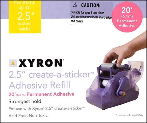 Check out our sticker maker refill selection for the very best in unique or custom, handmade pieces from our shops. Xyron 250 Sticker Maker 2.5" Refill | Xyron