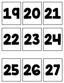 Help children learn basic numbers with these free printable number flashcards. Number Cards 1-50 by MissLeePE | Teachers Pay Teachers