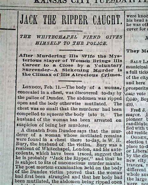 Jack The Ripper Is Caught