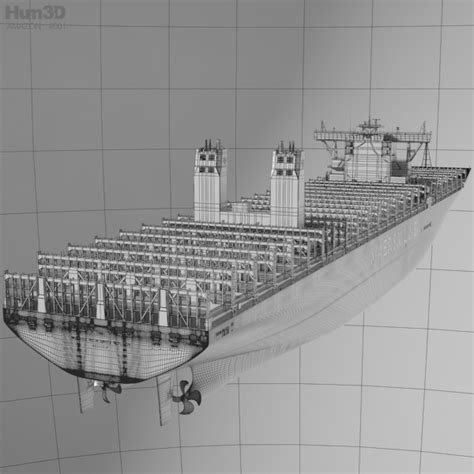 Maersk Triple E Class Container Ship 3d Model Ship On Hum3d