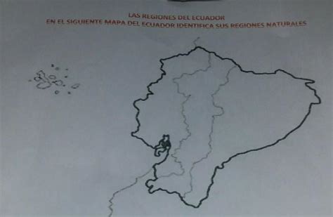 En El Siguiente Mapa Del Ecuador Identifica Sus Regiones Naturales