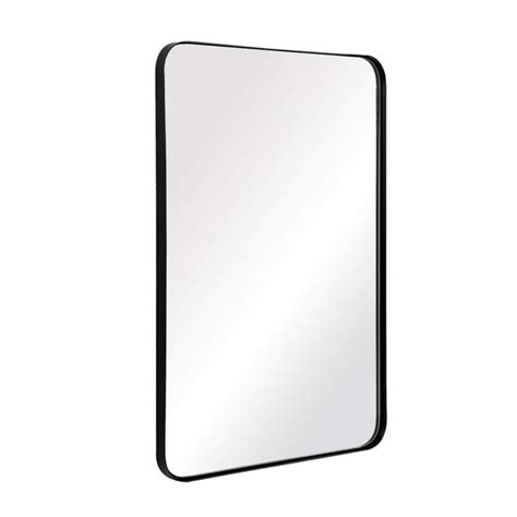 Andy Star Wall Mirror For Bathroom 24x36 Inch Black Bathroom Mirror