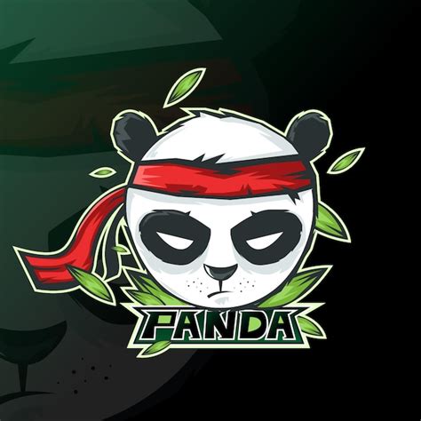 Free Vector Panda Mascot Logo Esport Gaming