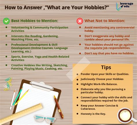 How To Answer “what Are Your Hobbies Leverage Edu
