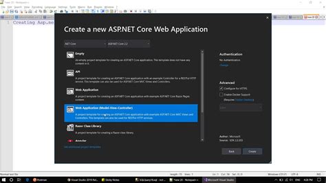 Create ASP Net Core Web Application In Visual Studio 2019 For Beginners
