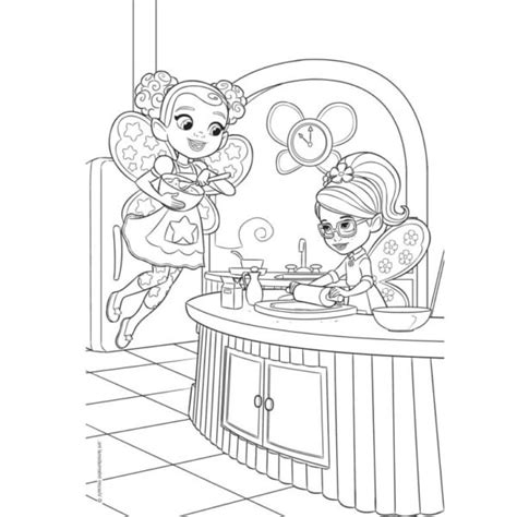 Butterbeans Cafe Coloring Pages Poppy Butterbean Cricket And Dazzle