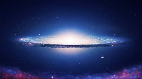 Bright Galaxy With Blue And Black Sky Background Hd Galaxy Wallpapers