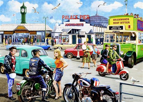 Brighton 1960s Painting By Kevin Walsh