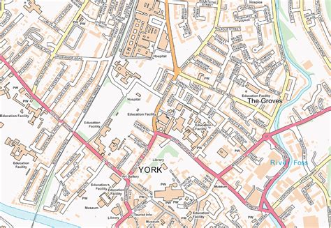 York Street Map Printable Printable Maps