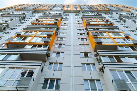 Facade Of A Modern Multi Storey Residential Complex Apartment Building