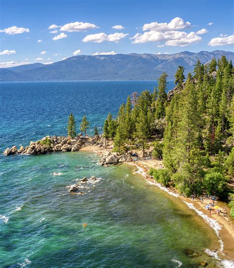 Chimney Beach Lake Tahoe Nevada Clear Water Photograph By Anthony