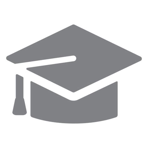 Graduation Cap Flat Icon Transparent Png And Svg Vector File