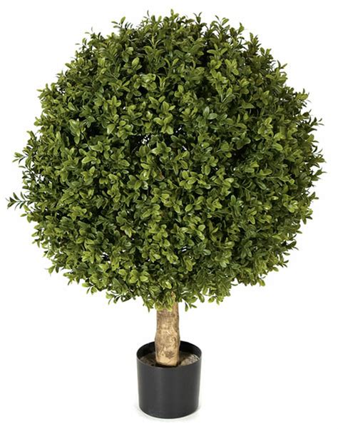 24 Inch Outdoor Artificial Boxwood Ball Topiary