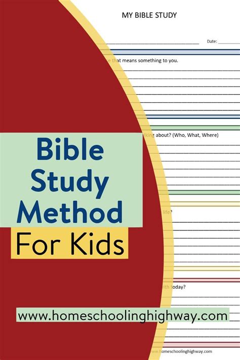 Easy Bible Study Method For Kids In 2021 Study Methods Easy Bible