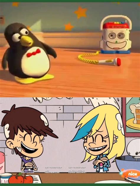 Luna and Sam laugh at Wheezy by MultiVerseDefender10 on DeviantArt