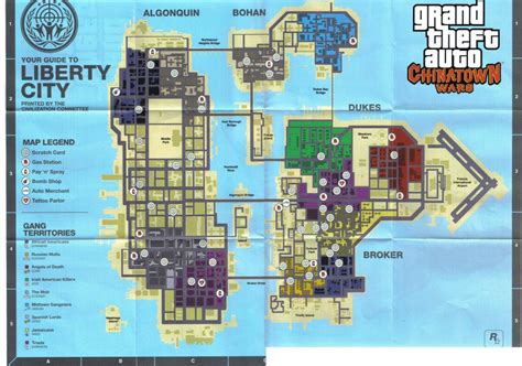 Maps Gta Chinatown Wars Grand Theft Auto Chinatown Wars On Gtacz