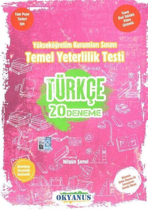 YKS TYT 1 Oturum Türkçe 20 Deneme Palme Kitabevi