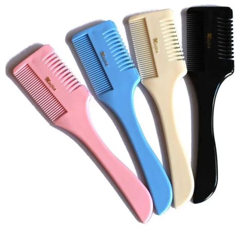 1 Pcs Hair Cutting Combs Razor Comb With Blade Comb With A Hair Clipper