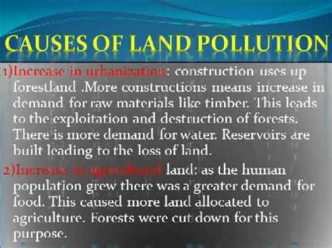 On a positive note, many of these agents of spoliation are simple to address…and even to. How To Reduce Land pollution - YouTube