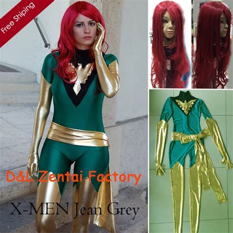 2015 Halloween Costumejean Grey Costume X Men Phoenix Suit Lycra