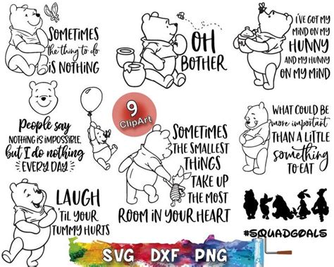 Winnie The Pooh Quotes SVG Winnie The Pooh svg Winnie The | Etsy in