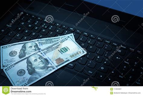 Money And Computer Stock Image Image Of Digital Work 114830801