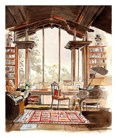 Tiger Flower Studio A Virtual Gallery Of Artists Interior Watercolors