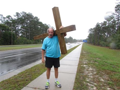 Local Man Carries 200 Pound Cross As Ministry - The Seven Lakes Insider