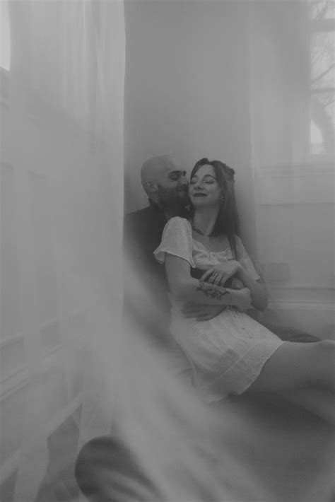 Black And White In Home Photos Couples In Home Photoshoot In 2023 Indoor Engagement Photos